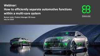 Elektrobit Webinar EB tresos Embedded Hypervisor [upl. by Yaker]