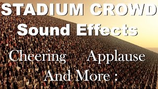 Stadium Crowd Sound Effects  One Hour  HQ [upl. by Evander]