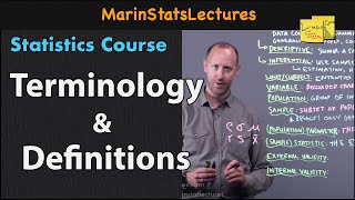 Statistics Terminology and Definitions Statistics Tutorial  MarinStatsLectures [upl. by Lantz]