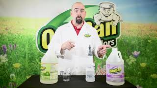 How to Mix OdoBan Disinfectant and Odor Eliminator Dilution Guide [upl. by Sgninnej]