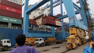 Unloading Cargo at JNPT [upl. by Casilda]