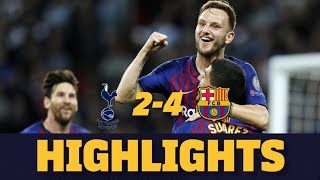 TOTTENHAM 24 BARÇA  Match highlights [upl. by Boelter]