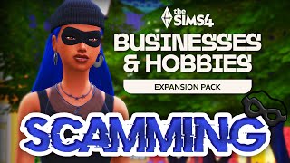 SCAMMIN in The Sims 4 Businesses amp Hobbies 🤑 Stealing Pickpocketing amp MORE [upl. by Soisatsana]