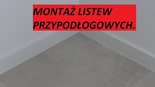 Montaż białych listew przypodłogowych z MDFu [upl. by Lonee58]