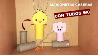 COMO HACER MARIONETAS CON TUBOS WC [upl. by Iclek]