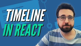 Simple Timeline for your Portfolio Website  React Tutorial [upl. by Nhoj]