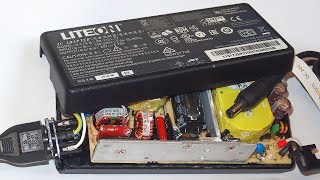 Laptop power supply with PFC  teardown and repair BOOM [upl. by Annora]