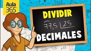 ¿Cómo dividir decimales  Videos educativos Aula365 [upl. by Noillid]