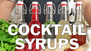 5 x Essential syrups for making cocktails [upl. by Cordalia]