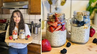 Avena Fria con Chia Reposada  Un Desayuno Rapido y Saludable [upl. by Ardrey]