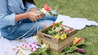 Lei Day in Hawai‘i How to Make a Haku Lei Hawaiian Flower Crown [upl. by Lezirg]