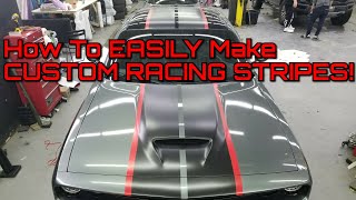 How To  Vinyl Wrap Stripes On Any Car [upl. by Rodge]