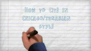 Citing  How to Cite in ChicagoTurabian Style A Three Minute Tutorial [upl. by Audrie]