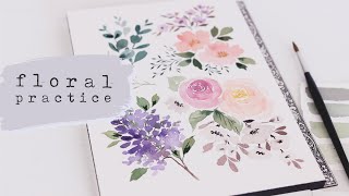 5 Simple Watercolor Flowers You Can Master Today [upl. by Ciredor645]