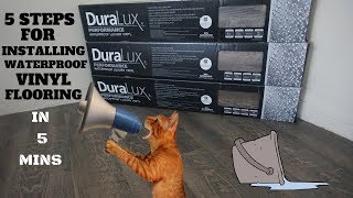 VINYL FLOORING INSTALLATION  How To  5 STEPS FOR A PROPER DIY INSTALL  DURALUX BY FLOOR amp DECOR [upl. by Asilla870]