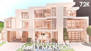 Modern Family Mansion  Bloxburg Build [upl. by Sonny]