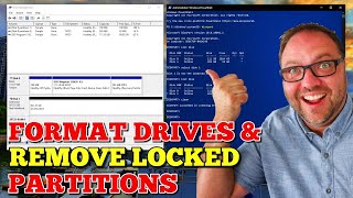 How to Format a Hard Drive amp Delete Recovery Partitions  Windows 10  Diskpart Delete Partition [upl. by Garrott395]