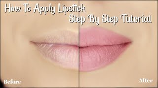 How To Apply Lipstick Tutorial  5 Easy Steps  Liquid Lipstick [upl. by Alikat]