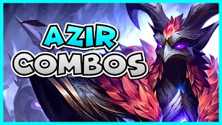 AZIR COMBO GUIDE  How to Play Azir Season 12  Bav Bros [upl. by Gerianna]