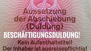 Beschäftigungsduldung [upl. by Trey563]