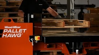 Pallet Hawg PD200 Pallet Dismantler in Action  WoodMizer [upl. by Gamali]