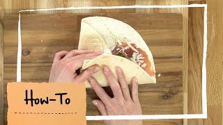 HowTo Wraps falten  Anleitung  MAGGI Kochstudio [upl. by Madison]