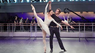 Fumi Kaneko rehearses The Sleeping Beauty Rose Adage WorldBalletDay 2019 The Royal Ballet [upl. by Drofyar]