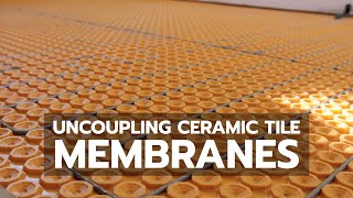 Uncoupling Membranes For Ceramic Tile Installation [upl. by Nahshunn981]