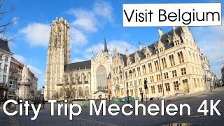 Visit MechelenMalines Belgium 4K  Virtual Sightseeing [upl. by Eliades779]