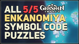 All Enkanomiya Symbol Code Puzzles Genshin Impact [upl. by Enyleve]