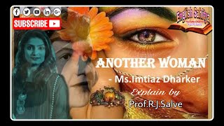 Another Women Poem by Imtiaz Dharkar Short summary amp Analysis [upl. by Eelirak85]