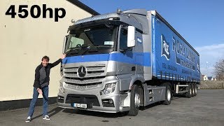 2018 MercedesBenz Actros 1845 Full Tour amp Test Drive Night Run [upl. by Nitsid]