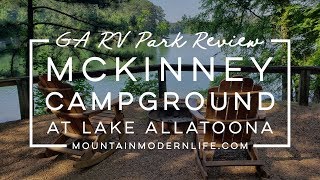 GA RV Park Review Mckinney Campground at Lake Allatoona [upl. by Yuji]