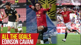 All The Goals  Edinson Cavani  Manchester United Season Review 202021 [upl. by Chaffin]