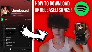 HOW TO DOWNLOAD UNRELEASED SONGS ON IPHONE Spotify Files [upl. by Andris603]