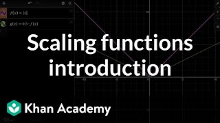 Scaling functions introduction  Transformations of functions  Algebra 2  Khan Academy [upl. by Dexter]