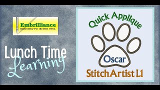 Quick Applique with StitchArtist L1 [upl. by Ika]