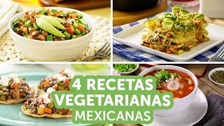 4 recetas vegetarianas mexicanas  Kiwilimón [upl. by Nirred499]