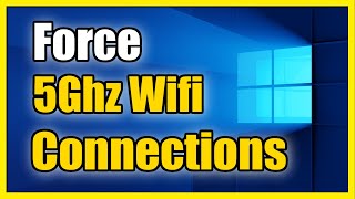 How to Force Connect to 5ghz WIFI on Windows 11 PC Fast Tutorial [upl. by Zilevi]