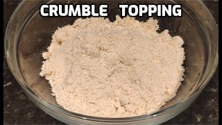 Perfect Crumble Topping  Crumble Recipe for any Fruit Pie  Crumb Topping  Homemade Food by Tania [upl. by Ardek723]