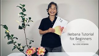 Ikebana Flower Arrangement Tutorial [upl. by Eicnarf]