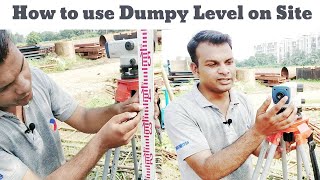 Dumpy Level  dumpy level survey  How to read staff  auto level [upl. by Elmina]