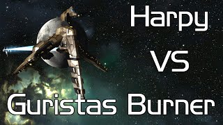 EVE Online Level 4 Guristas Burner Mission using a Harpy Anomic Agent [upl. by Atsahs]