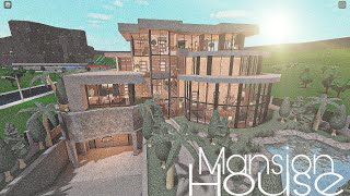 ROBLOX BLOXBURG Mansion Modern House  House Build [upl. by Asikal]