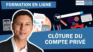 Clôture de lexercice comptable avec le compte Privé bouclement [upl. by Lanta]