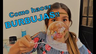 COMO HACER BURBUJAS DE JABON EN CASA [upl. by Becki]