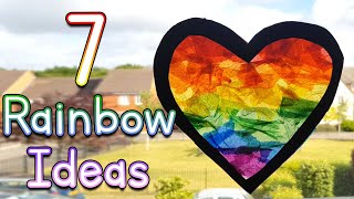 7 Rainbow Craft Ideas 🌈 [upl. by Garvey78]