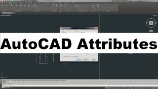 AutoCAD Attributes Tutorial Complete [upl. by Aihsemaj]