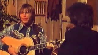 JOHN DENVER amp JOHNNY CASH COUNTRY ROADS RARE CLEAR FOOTAGE [upl. by Ikaz]