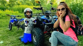 Den help Mom fix broken Quad bike [upl. by Avat288]